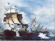 Thomas Birch Ship oil painting